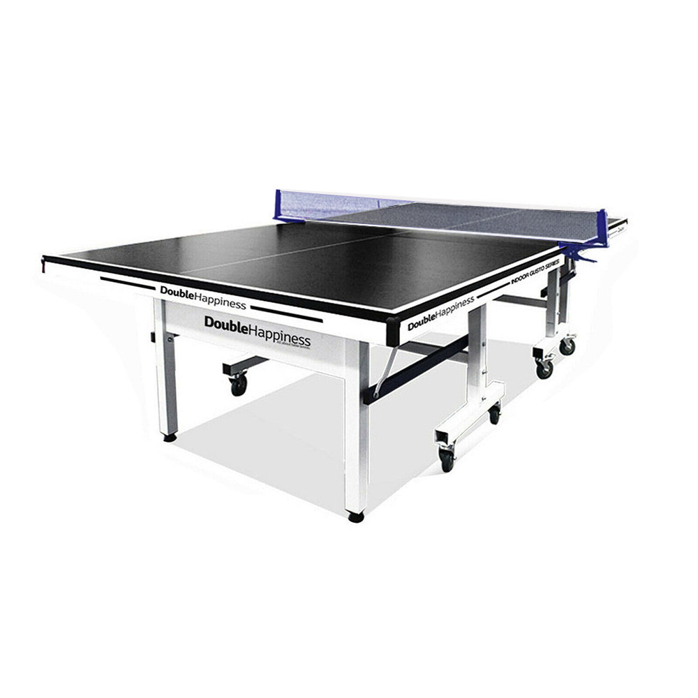 DOUBLE HAPPINESS Indoor Premium 190 Table Tennis Ping Pong Table Top with Free Accessories Package