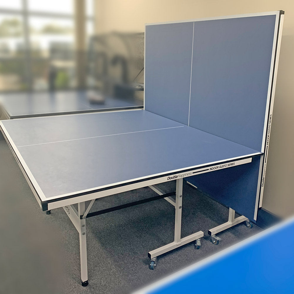 DOUBLE HAPPINESS Indoor Premium 160 Table Tennis Ping Pong Table with Free Accessories Package