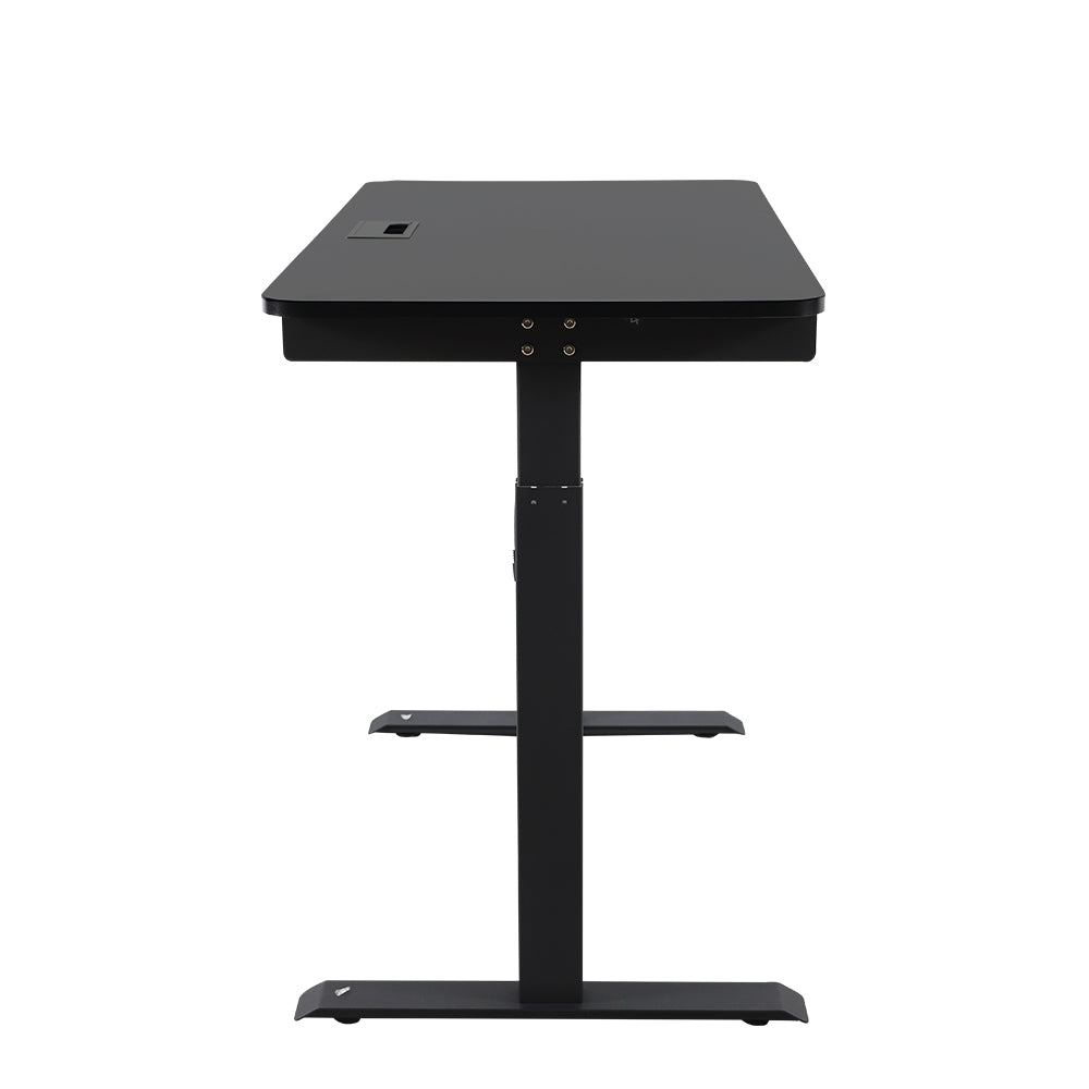 MASON TAYLOR Electric Standing Desk Sit to Stand Up Motorised Single motor Desks Black
