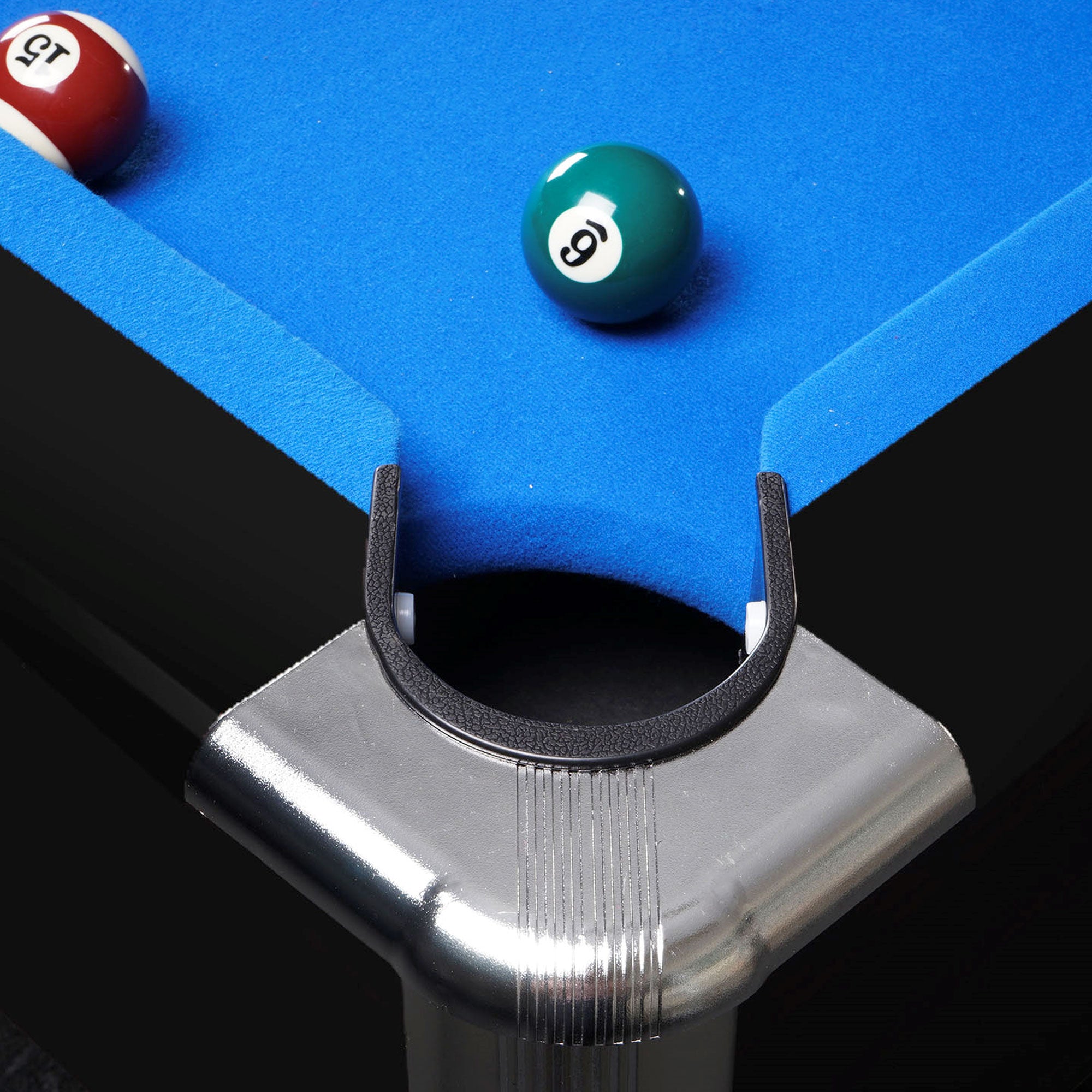 MACE 8FT LED Snooker Billiard Pool Table with Free Accessories
