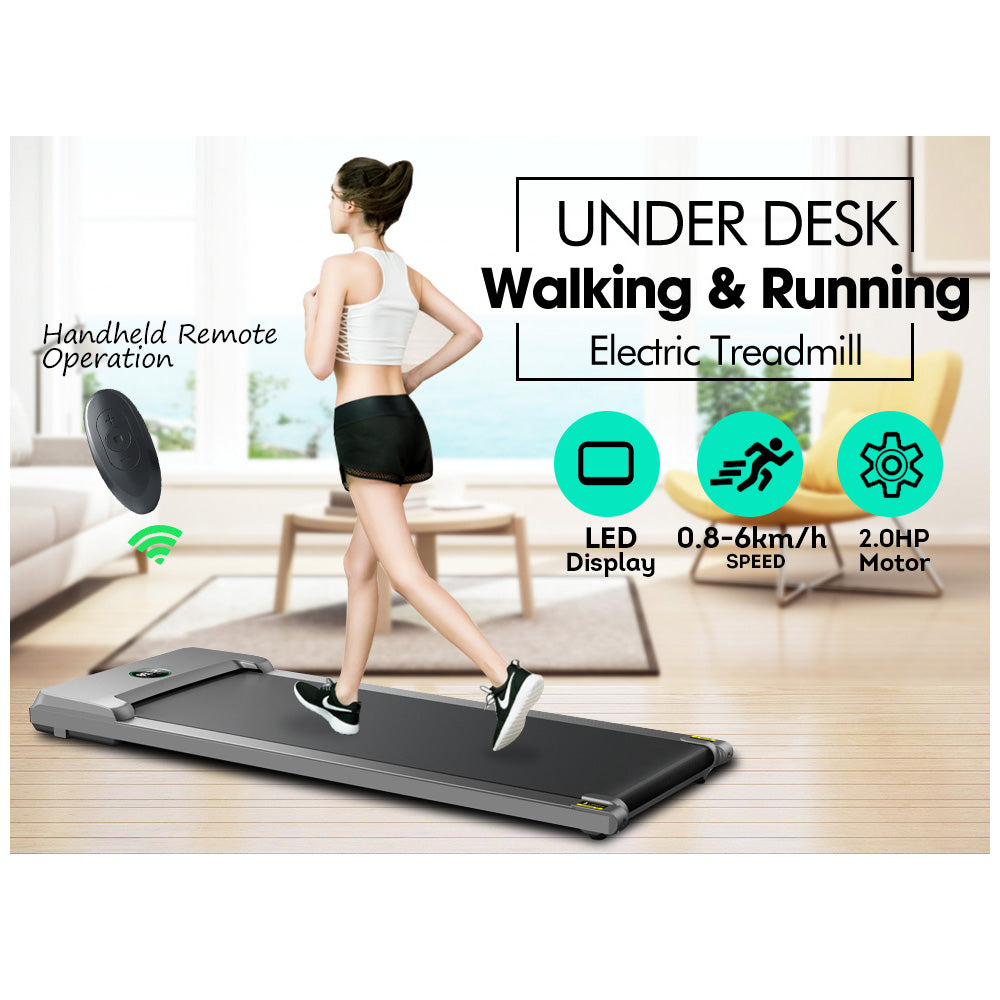 JMQ FITNESS T100 2-in-1 Electric Treadmill Under Desk Home Office Exercise Walking Machine