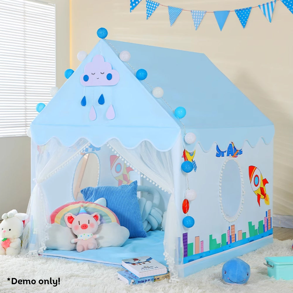 AUSFUNKIDS Indoor Tent Game House w/ Light And Cushion Children Castle