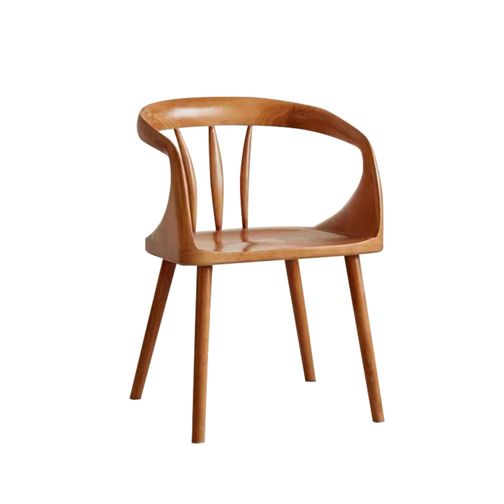 MASON TAYLOR Simplified Design Chair Rubber Wood Frame Round Edge