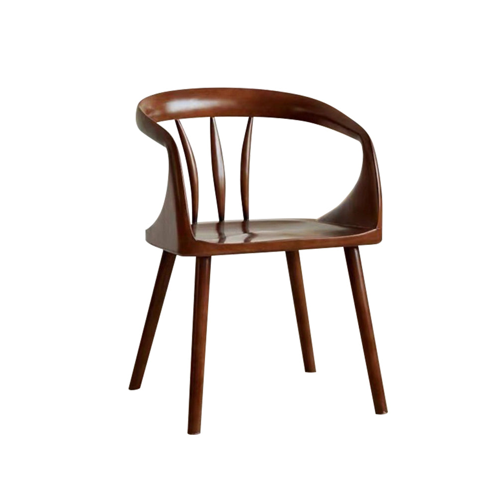 MASON TAYLOR Simplified Design Chair Rubber Wood Frame Round Edge