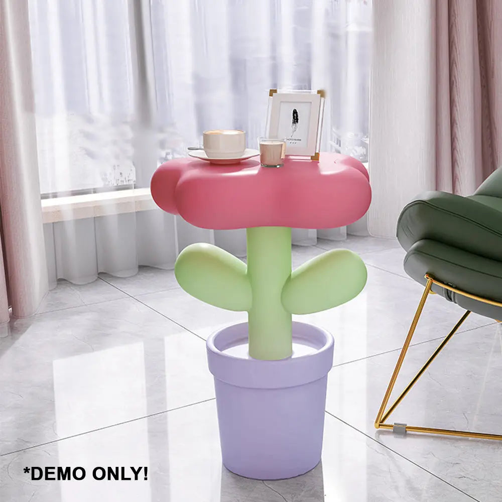 MASON TAYLOR Cute Tulip-shaped Resin Small Coffee Table/Bedside Table megalivingmatters