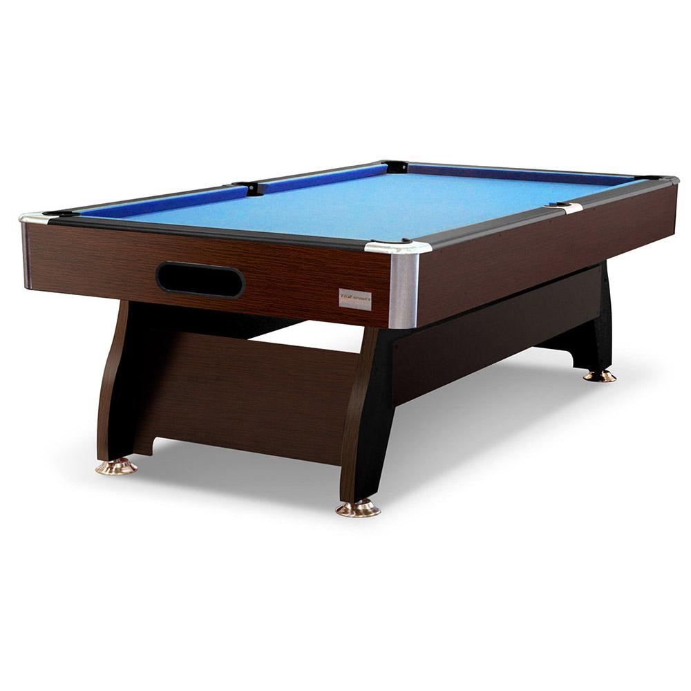 MACE 7FT MDF Pool Snooker Billiard Table with Accessories Pack, Walnut Frame