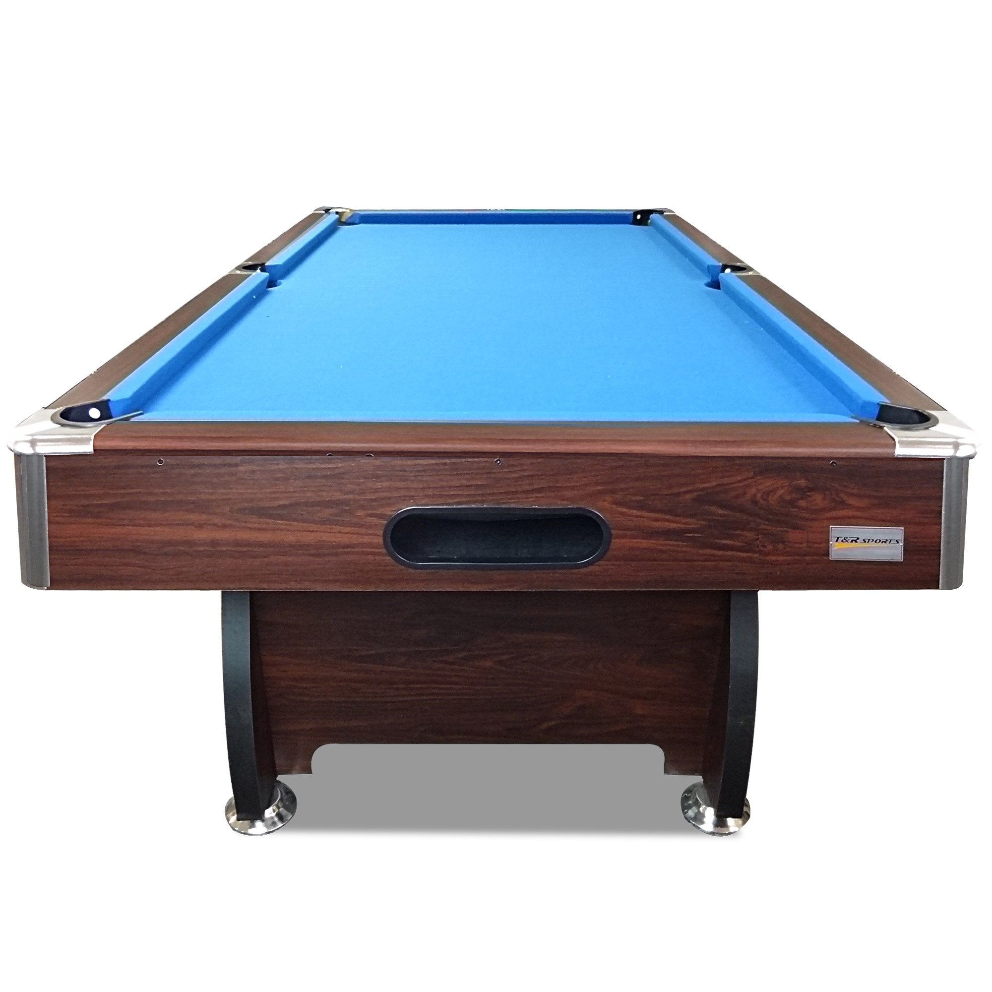 MACE 7FT MDF Pool Snooker Billiard Table with Accessories Pack, Walnut Frame