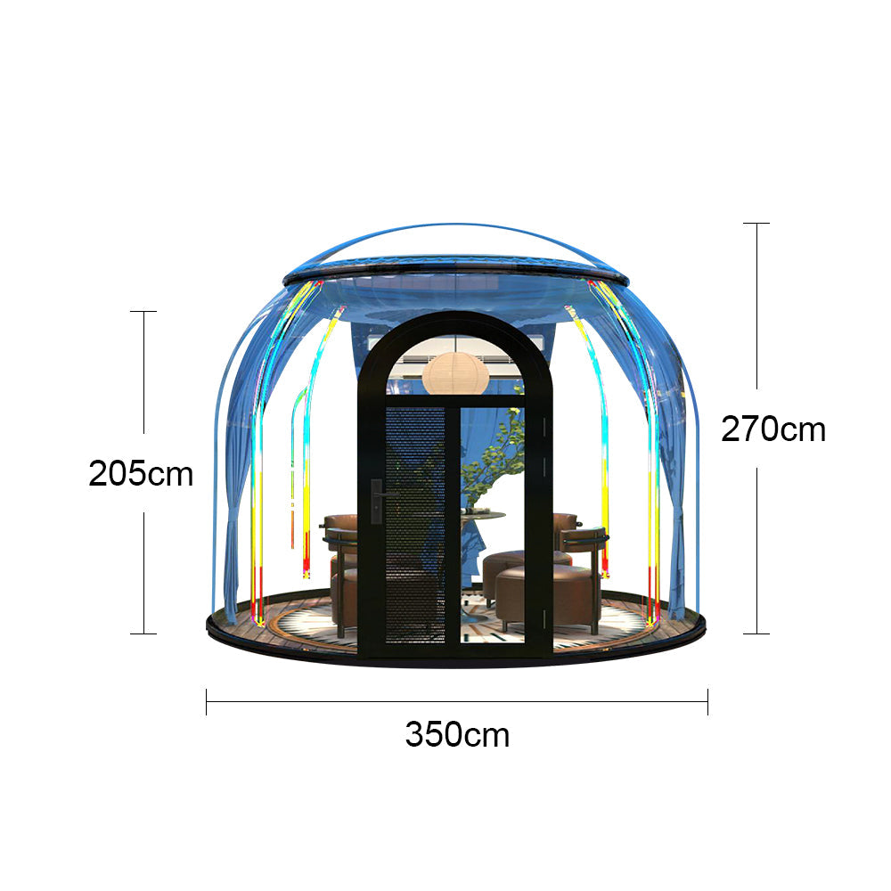 LANNISTER Transparent Dome Tent Polycarbonate Aluminum Alloy Frame