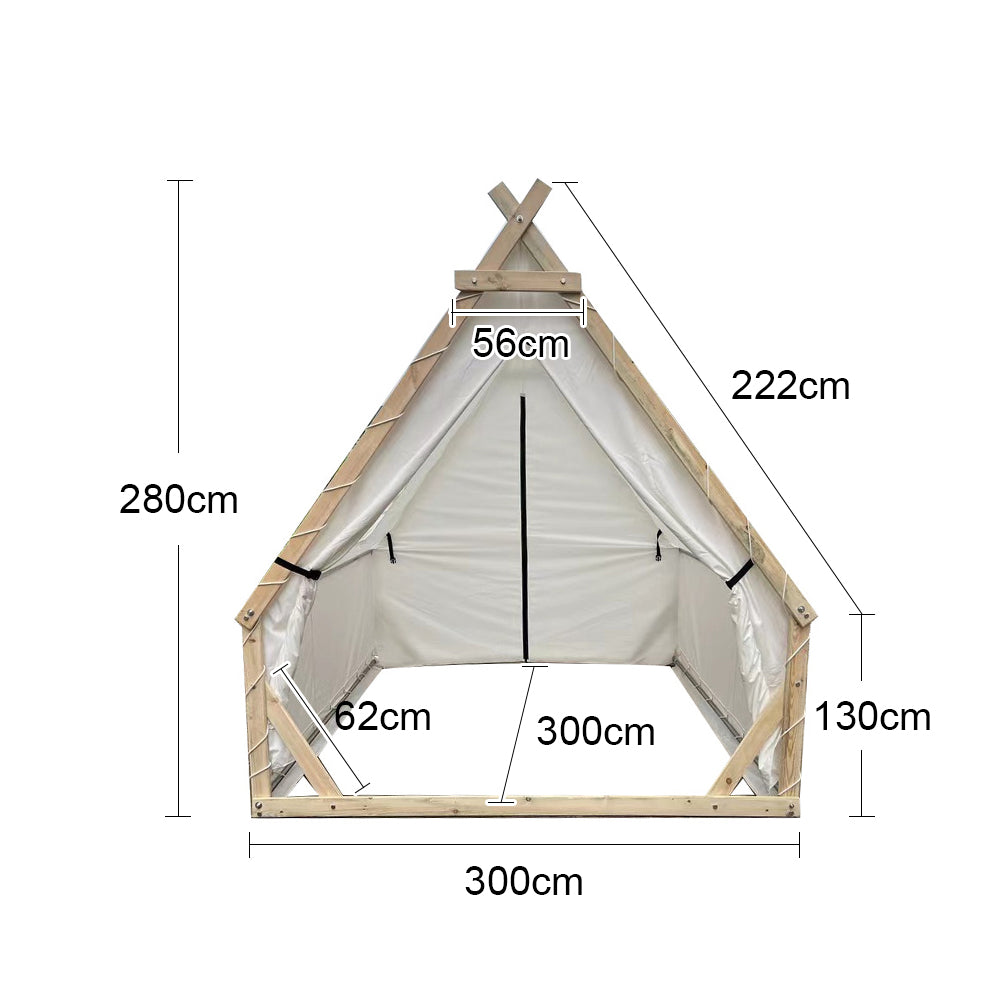 LANNISTER 3x3M Oxford Cloth Tent Outdoor Easy Set Up - White